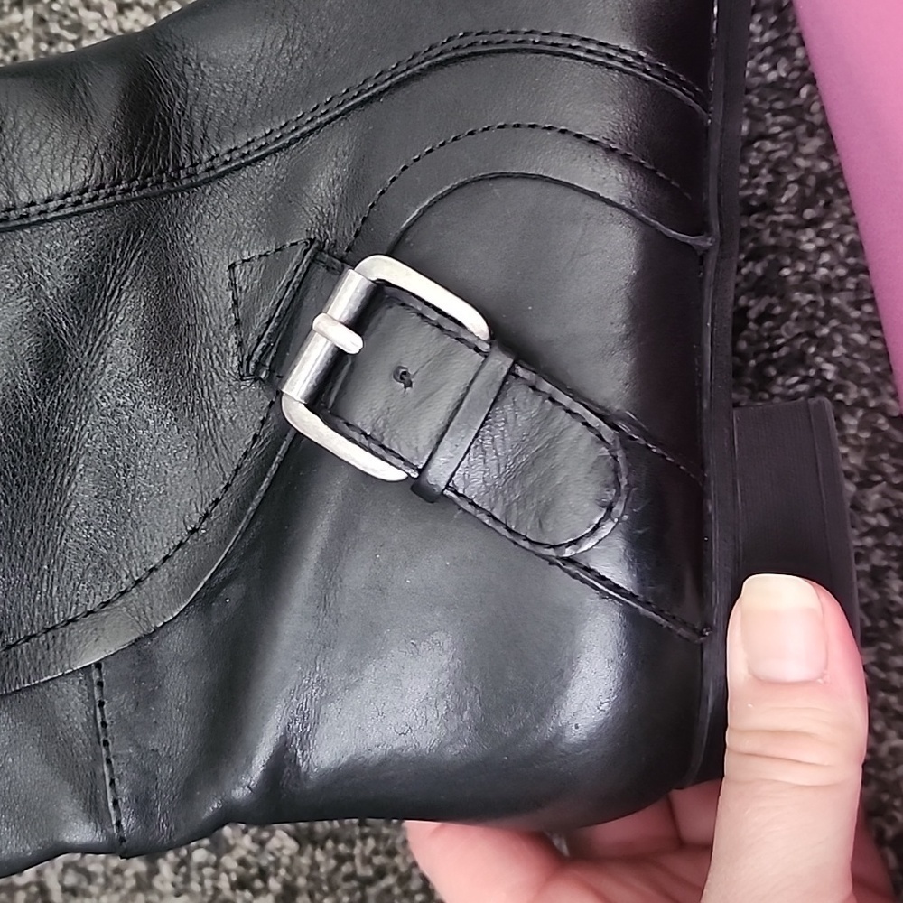 Nine West Vintage America Collection black/silver adjustable buckles size 9 1/2M - Picture 9 of 9